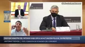 Novoa: Elice debe explicar ante el Congreso actuación policial durante protestas por ley agraria - Noticias de anthony-osorio