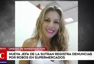 Nueva jefa de Sutran presenta tres denuncias por robo