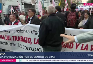 Una nueva jornada de protestas se desarrolla en el Centro de Lima