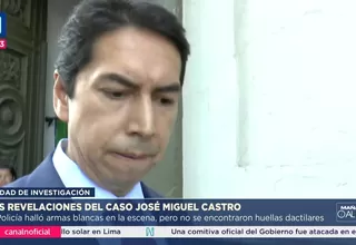 Nuevas revelaciones en escena donde se halló el cuerpo de José Miguel Castro