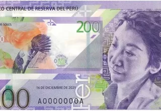 Nuevo billete de S/200 cuenta con imagen de la pintora Tilsa Tsuchiya