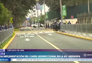 Nuevo carril bidireccional en la avenida Arequipa: Conoce los cambios para buses y vehículos particulares