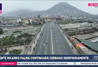 Nuevo choque en puente Ricardo Palma obliga a cierre indefinido