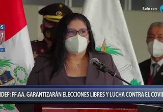 Nuria Esparch: FF.AA. garantizarán elecciones libres y lucha contra la COVID-19