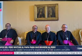 Obispos peruanos se reunieron con el Papa y lo invitaron al Perú