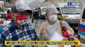 ¿Es obligatorio el uso del protector facial? - Noticias de transporte-informal