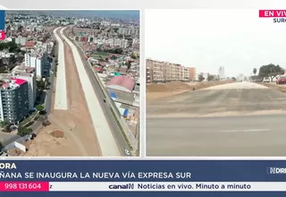 Obra de la Vía Expresa Sur será inaugurada mañana