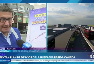 Obras en la avenida Canadá: Conoce el plan de desvíos para vehículos particulares