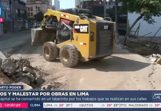 Obras en Lima generan tráfico, cortes de luz y caos en la ciudad