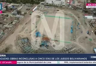 Obras sin terminar a cinco días de los Juegos Bolivarianos 2025