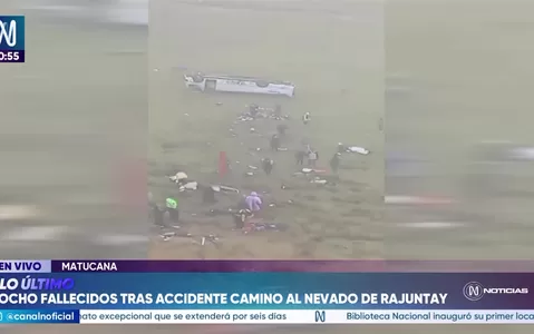 Ocho muertos tras accidente en ruta a Nevado Rajuntay en Matucana