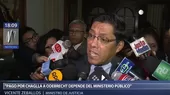 Odebrecht: Zeballos dice que pago por Chaglla depende del Ministerio Público - Noticias de chaglla