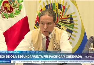 OEA concluyó que segunda vuelta se desarrolló de forma pacífica