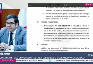 Oficial Mayor del Congreso niega responsabilidad por cámara usada en mitin de Fuerza Popular
