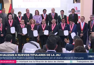 Oficializan nombramiento de siete miembros titulares de la JNJ