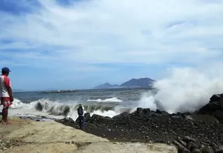 Oleajes ligeros se presentarán desde hoy en el litoral centro y sur