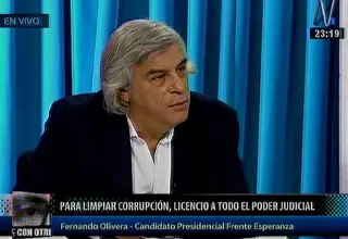 Olivera cerraría el Congreso si no aprueba reformas contra la corrupción