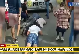 Los Olivos: capturan a banda de falsos colectiveros 