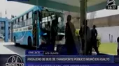 Independencia: delincuentes subieron a bus y mataron a un policía - Noticias de mataron