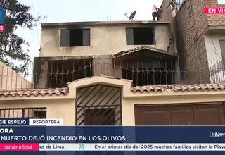 Los Olivos: Incendio en vivienda dejó una persona fallecida