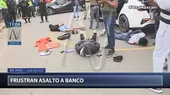 La Policía frustró asalto a una agencia bancaria en Los Olivos - Noticias de asaltos