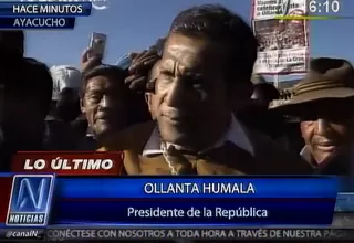 Ollanta Humala: Este gobierno no soltará ni un sol para los 'terrucos'