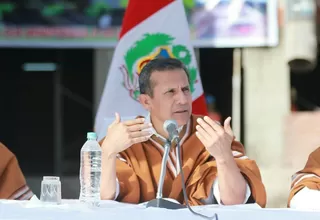 Ollanta Humala: Hay que exigir a candidatos continuar la política social