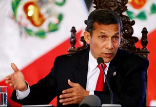 Humala: "No se debe retroceder en la eliminación del 24x24"