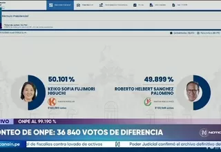 Keiko Fujimori y Roberto Sánchez: así va el conteo de la ONPE
