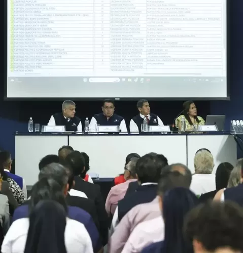 ONPE define orden de partidos políticos en la cédula electoral