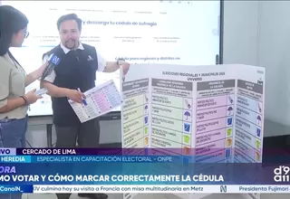 ONPE explica cómo votar este domingo 4 de octubre y recuerda horarios, multas y restricciones