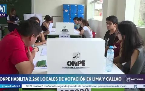 ONPE habilita 2260 locales de votación en Lima y Callao