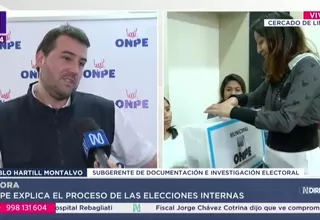 ONPE: Hoy vence plazo para que partidos presenten listas a primarias