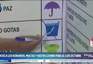 ONPE impone restricciones y multas electorales