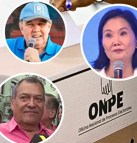 ONPE: Keiko Fujimori y López Aliaga lideran actas al 68.733 %