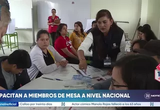 ONPE realiza jornada de capacitación para miembros de mesa
