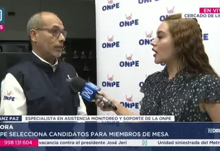 ONPE sorteará este 29 de enero a los miembros de mesa para las elecciones 2026