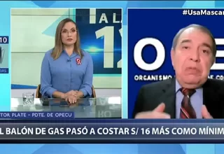 Opecu: Balón de gas pasó a costar S/16 más como mínimo