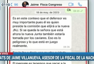 Operación Valkiria V: Reveladores chats del asesor de la fiscal de la Nación, Patricia Benavides