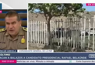 Óscar Arriola: Un motorizado fue el que disparó contra Rafael Belaúnde