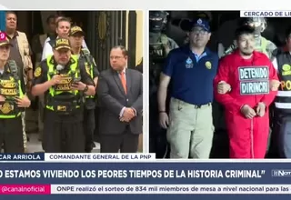 Óscar Arriola: No estamos viviendo los peores momentos de la historia criminal