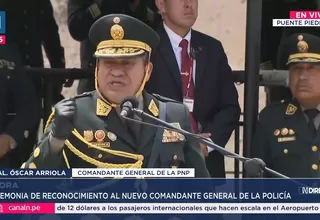 Óscar Arriola: “Vamos a limpiar nuestra institución policial”