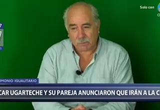 Óscar Ugarteche y su pareja acudirán a la CIDH luego de que TC rechazara reconocer su matrimonio ante la Reniec