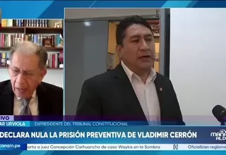 Óscar Urviola: “El TC anuló la prisión preventiva de Vladimir Cerrón por falta de motivación y el proceso penal continúa”