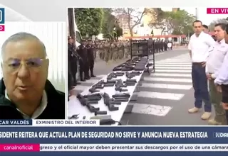 Óscar Valdés: “Es conveniente que se haga un nuevo plan de seguridad ciudadana, el escenario ha variado”