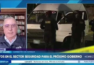 Óscar Valdés: "El próximo ministro del Interior debe tener una visión integral del país"