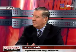 Óscar Valdés: "Si Ana Jara no pone orden en el Gabinete, debería renunciar"