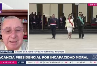 Óscar Valdés: Vacancia de Boluarte fue políticamente necesaria