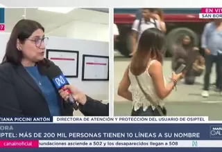 Osiptel detecta 200 mil usuarios con más de 10 líneas móviles