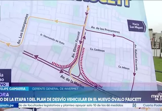 Inician marcha blanca de desvíos vehiculares por obras en el óvalo Faucett